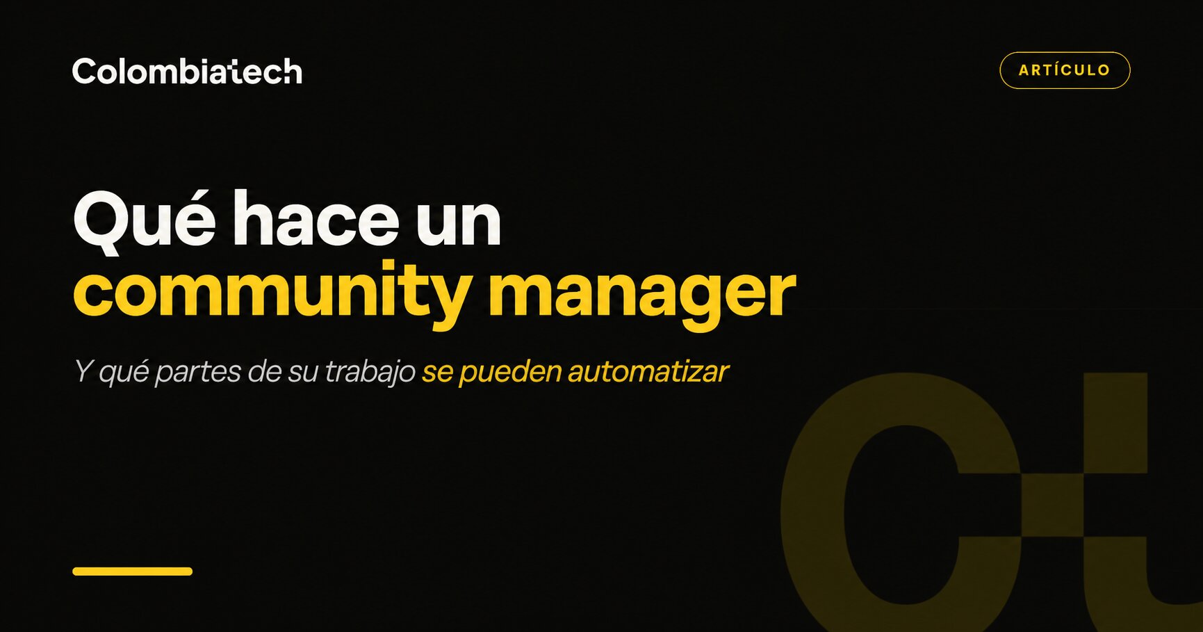 Qué hace un community manager (y qué partes de su trabajo se pueden automatizar)